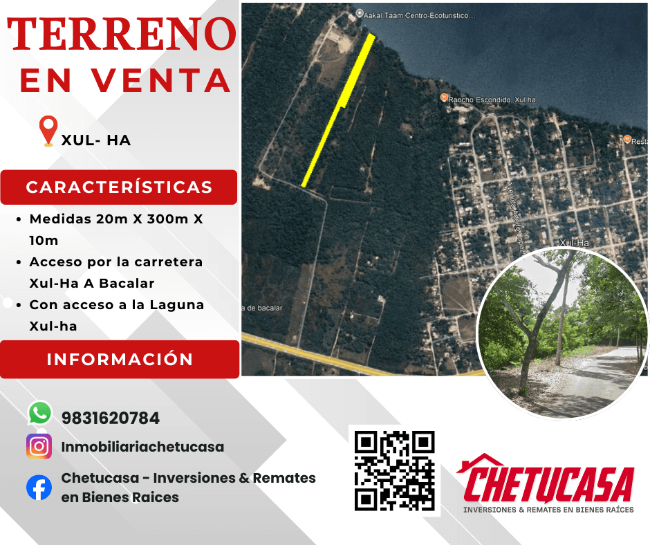 Terreno en venta en Xul Há, Quintana Roo