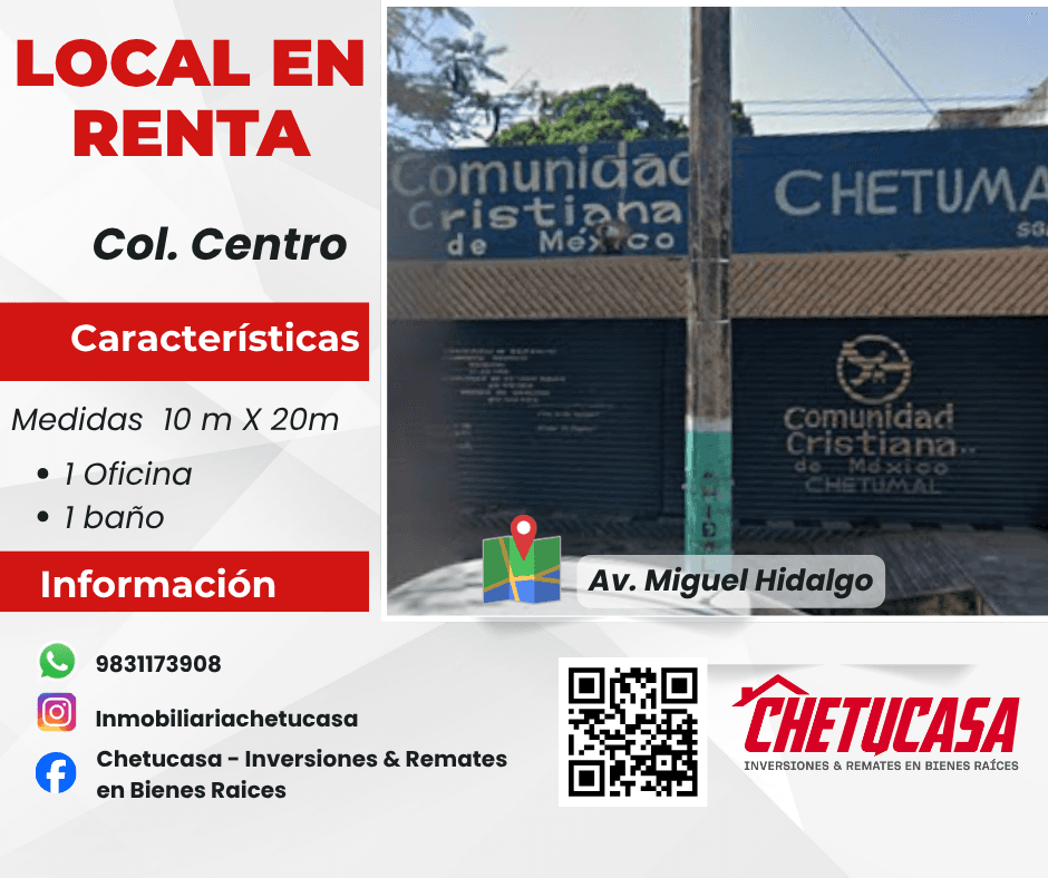 Local comercial en renta en Centro, Chetumal, fotografía 5