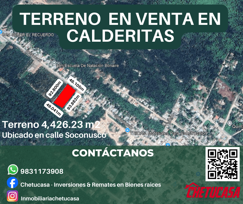 Terreno en venta en Col. Lazaro Cardenas, Calderitas
